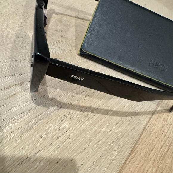 Fendi Black and Clear Gradient Sunglasses - Picture 2 of 3